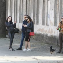 Užsiliepsnojo buvęs Klaipėdos policijos pastatas