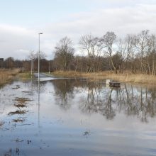 Purmaliuose vanduo tuoj sieks namų stogus