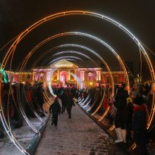 Uostamiestyje sužibo unikali Kalėdų eglutė