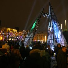 Uostamiestyje sužibo unikali Kalėdų eglutė