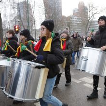 Klaipėdiečiai nepabūgo žvarbos