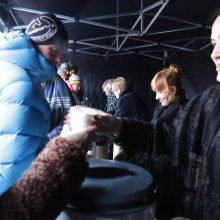 Klaipėdiečiai nepabūgo žvarbos