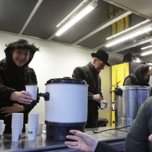 Klaipėdiečiai nepabūgo žvarbos