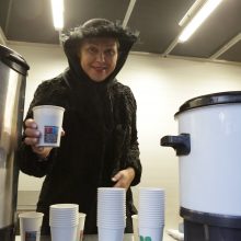 Klaipėdiečiai nepabūgo žvarbos