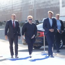 Prezidentė D. Grybauskaitė pakrikštijo naująjį danų kompanijos laivą