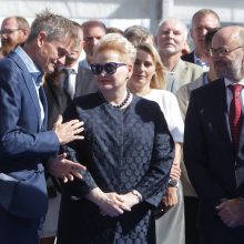 Prezidentė D. Grybauskaitė pakrikštijo naująjį danų kompanijos laivą