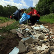 Švarinimo akcija: iš Jiesios upės traukė net lovą 