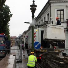 Darbų įkarštis prasideda ir likusioje Vilniaus gatvės dalyje