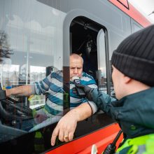 Reidas Kaune: policininkai išbandė naujus alkotesterius