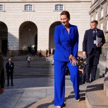 Kyjive viešinti Danijos premjerė kreipėsi į Ukrainos įstatymų leidėjus