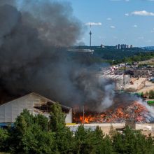 Policija atlieka ikiteisminį tyrimą dėl gaisro įmonėje „Ecoservice“