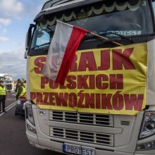 Protestuojantys Lenkijos vežėjai: derybos su Ukraina nepavyko