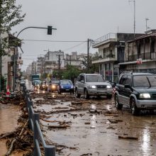 Dėl potvynio centrinėje Graikijoje žuvo žmogus