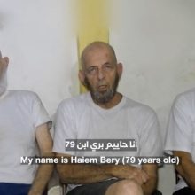 „Hamas“ paskelbė naują vaizdo įrašą, kuriame rodomi Gazos Ruože laikomi įkaitai