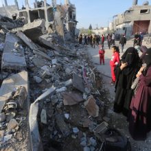 Berlynas ragina Izraelį užtikrinti realią civilių Gazos Ruožo gyventojų apsaugą