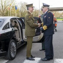 V. Rupšys su Belgijos kariuomenės vadovybe aptarė saugumą, SOP bendradarbiavimą