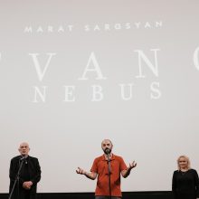M. Sargsyano filmo „Tvano nebus“ premjeroje ovacijomis sutiktas V. Masalskis