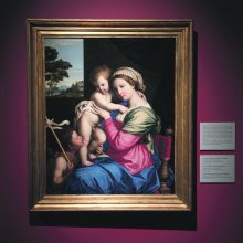 Sasosferatas <span style=color:red;>(1609–1685)</span>. Madona su Kūdikiu ir šv. Jonu Krikštytoju.