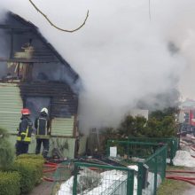 Per Kūčias – tragiškas gaisras Garliavoje: žuvo du žmonės