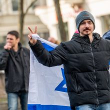 Kaune pražygiavo eitynės „Laisvė Palestinai“: nuo provokacijų saugojo pareigūnai