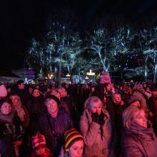 Raudondvario dvare įžiebta įspūdinga Kauno rajono žaliaskarė!