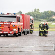 Į Kauno IX fortą sulėkė ugniagesiai: pratybose – radiacinis pavojus