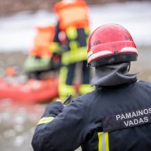 Garliavos parko upelyje aptiktas jame įšalusio nežinomo vyro kūnas 