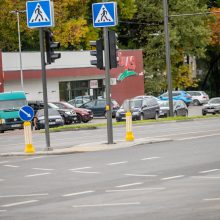 Pagaliau atnaujintas Taikos prospektas: pasitinka lygi kelio danga, nauji dviračių takai