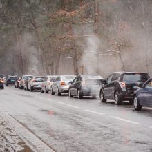 Eilėje prie mobilaus punkto kaunietė su vaikais laukė virš valandos: pasijaučiau kaip pasienyje