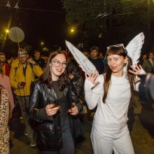 „Fluxus festivalis“ kopimui į Parodos kalną prikėlė Trojos arklį ir drakulą