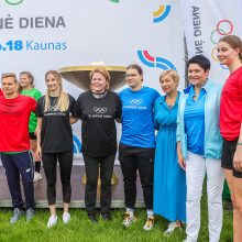 „Olimpinė diena“ Kaune: „ragatkių“ iššūkis, žaibiška sporto viktorina ir medaliai už aktyvumą