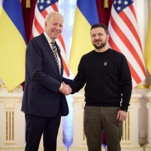 Paviešintos slaptos J. Bideno kelionės į Kyjivą detalės