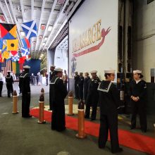 A. Anušauskas: JAV karinio laivo apsilankymas – lyderystės užtikrinti saugumą simbolis