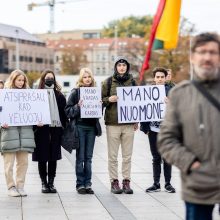 Šeimų sąjūdžio mitinge išvengta konflikto: pareigūnai oponentų prašė išvykti