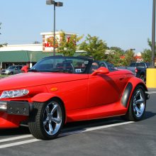 Gamta: „Plymouth Prowler“ priekiniai ragai suteikia panašumų į karkvabalį.