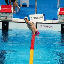 Prizininkai: E.Matakas Tokijo žaidynių bronzą laimėjo 50 m plaukimo laisvu stiliumi varžybų finale.
