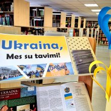 Kalba: biblioteka jau gavo šiek tiek ukrainietiškų knygų vaikams iš organizacijos „Gelbėkit vaikus“.