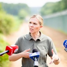 A. Bilotaitė Varšuvoje aptars galimus scenarijus dėl sienos su Baltarusija uždarymo