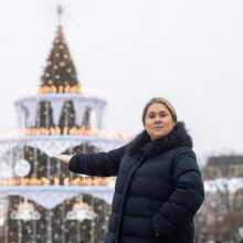 Vilniaus Kalėdų eglę stojusi ginti D. Filmanavičiūtė: daryti nesąmones gyvenime yra taip smagu