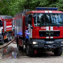 Per gaisrą Širvintų rajone nukentėjo žmogus