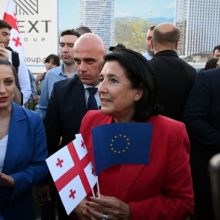 Sakartvelo valdančioji partija inicijuoja prezidentės S. Zurabišvili apkaltos procedūrą 