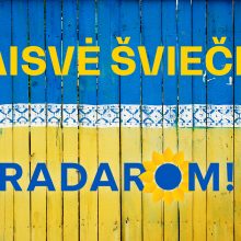 Per Lietuvą ritasi solidarumo su Ukraina banga!