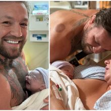 C. McGregoras dalijosi džiaugsmu iš ligoninės palatos: ketvirtą kartą tapo tėčiu