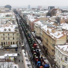 Vilniaus centre –1300 traktorių: keliuose iš jų – „ypatingas turinys“