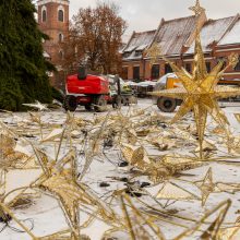 Ryškėja Kauno kalėdinės eglutės vaizdas: įžiebimas – jau penktadienį