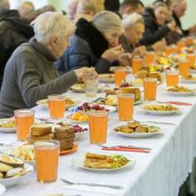 Skurstantieji susėdo prie bendro Kūčių pusryčių stalo