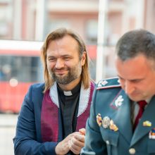 Įsibėgėja policijai skirto obelisko statybos: įkasta kapsulė