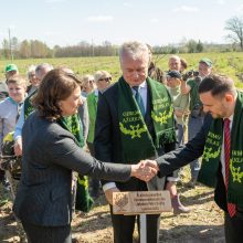 Pasodintas „Ukrainos aukų atminties ąžuolynas“