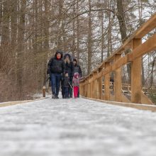 Atnaujinto Kadagių tako lankytojai: čia gražu bet kokiu oru