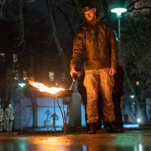 Atmintis gyva: vėl liepsnojo Sausio 13-osios laužai